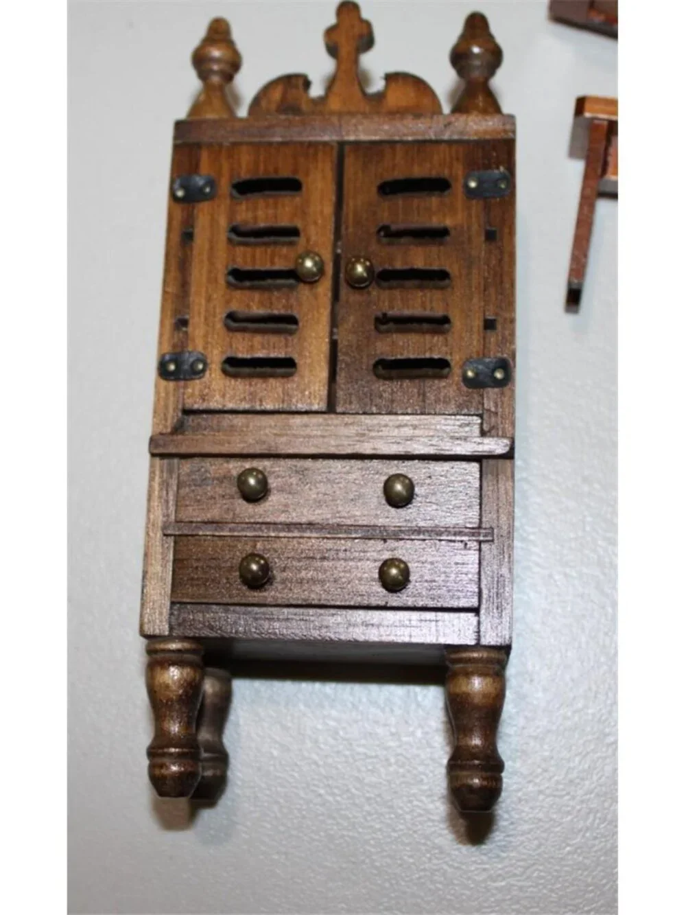 Lot Miniature Doll House Vintage Concord High Boy Shackman Organ Cradle Desk